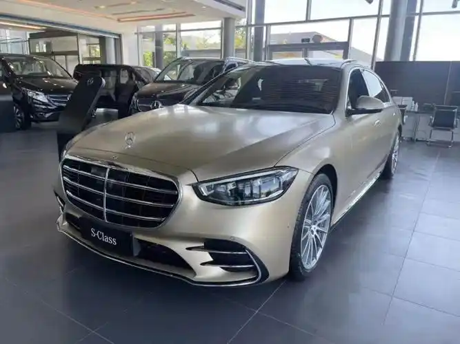 金色的奔驰s450l,这开出去回头率99_迈巴赫s级社区_易车社区