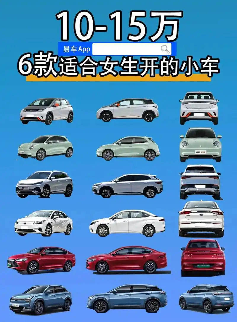 女司机必看!15万以内适合你的车型盘点.hey girls, - 抖音