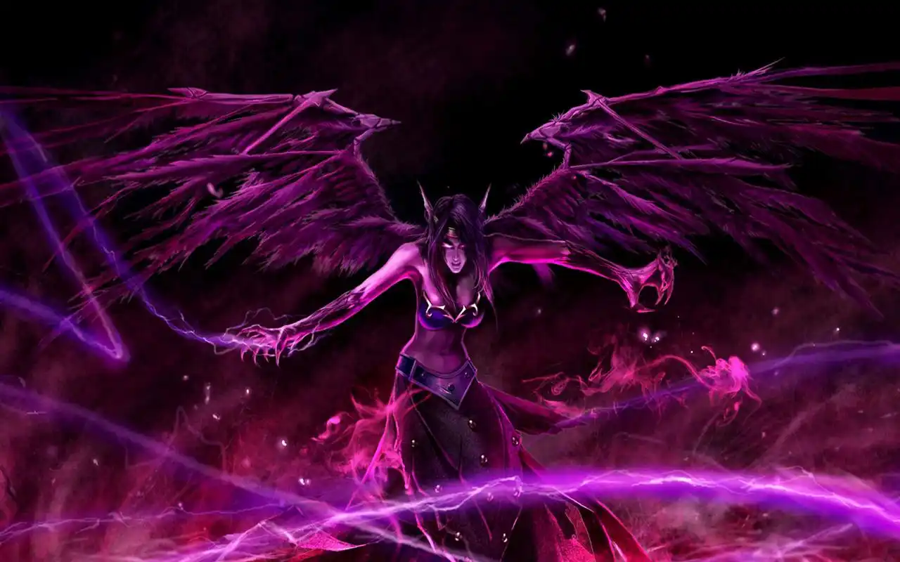 电脑壁纸 游戏 游戏大全 lol英雄联盟堕落天使