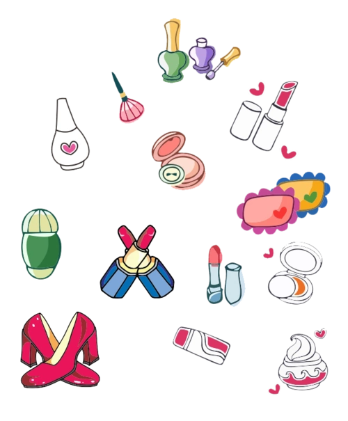 卡通美容化妆品