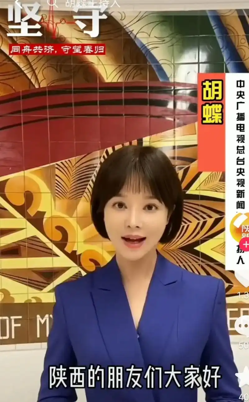 同舟共济,守望春归! 央视新闻频道主持人 胡蝶 祝福家乡西安 - 抖音