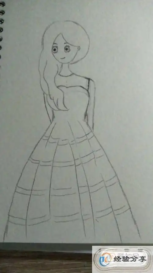 女孩漂亮又简单的画图一个女生在画画的样子图片