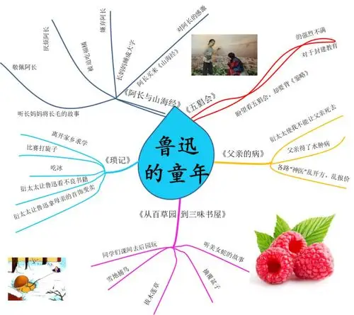 本书一共十篇散文,每篇文章的侧重点有所不用,可以借助思维导图对本章