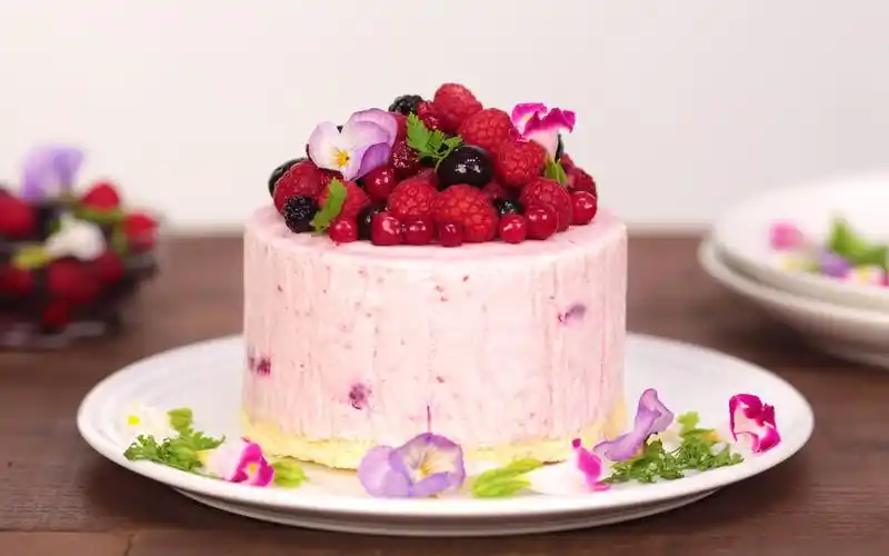 覆盆子冰淇淋蛋糕:ice cream cake