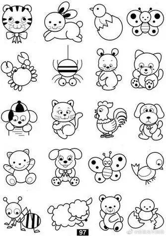 超可爱的动物简笔画小辑喜欢简笔画的同学记得收藏哦