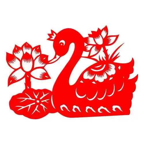 动物剪纸天鹅巧手剪纸