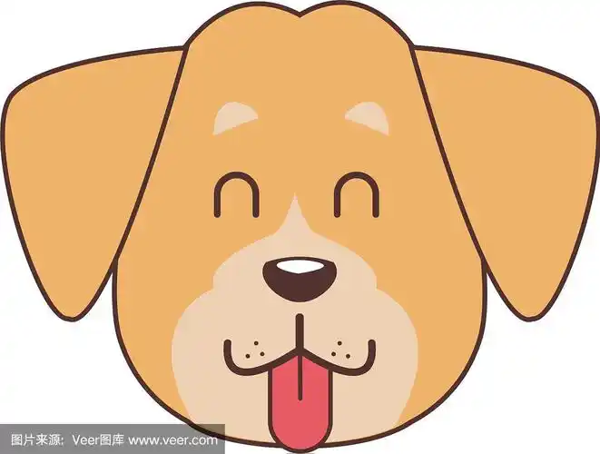 狗头部卡通