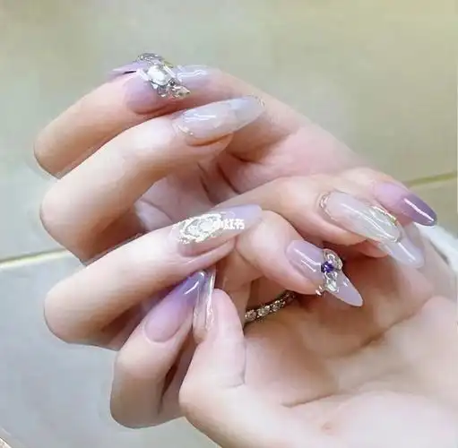 气质美甲长指甲真好看