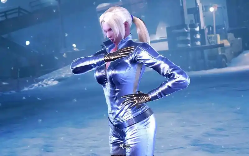 【铁拳7一五折】妮娜穿银色紧身胶衣也很性感