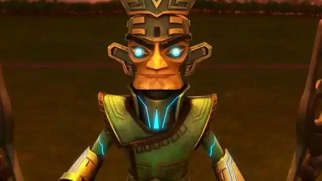 虚拟了少年云昊和青铜机器人盖奇一起携手破开历史迷雾,寻找三星堆