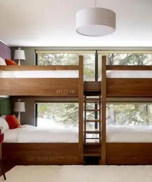 小户型上下床滑梯设计效果图欣赏2020_设计456装修效果图