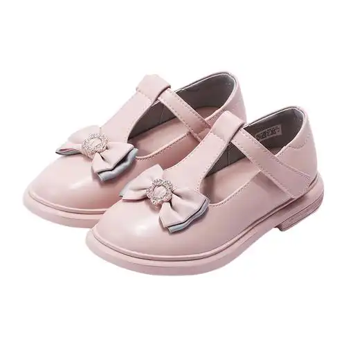 牧童童鞋100元秋季2双女童公主鞋洋气小女孩皮鞋黑色校园演出鞋