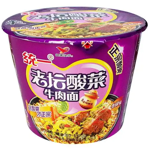 统一方便面来一桶老坛酸菜牛肉面12桶装杯面整箱泡面速食面