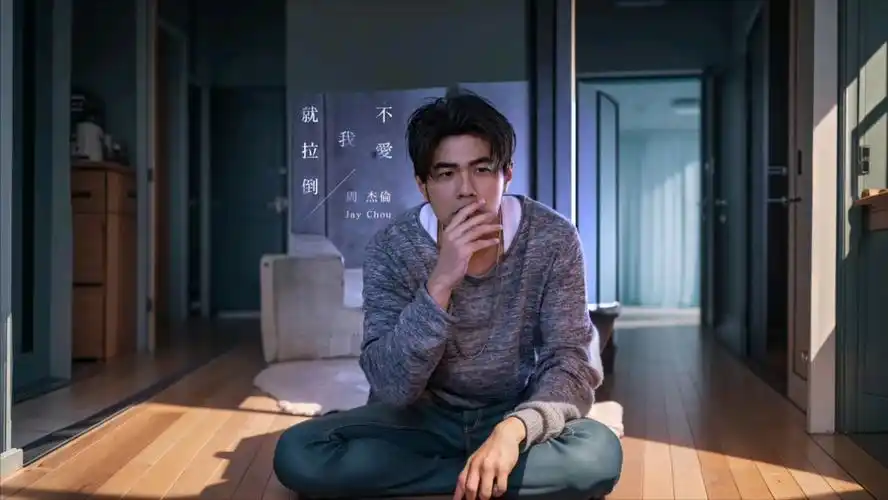 周杰伦专辑封面,但是ai扩图