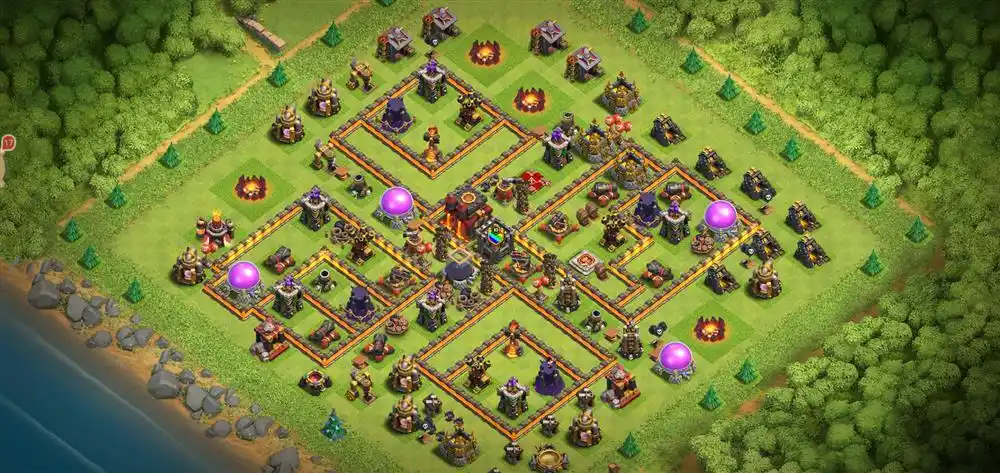 10本10本不规则防三星阵型链接,10本10本不规则防三星coc阵型10本