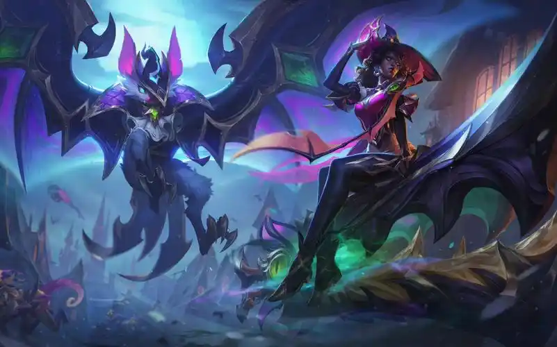 涤魂圣枪 赛娜 魅惑女巫 皮肤浏览 skin spotlight