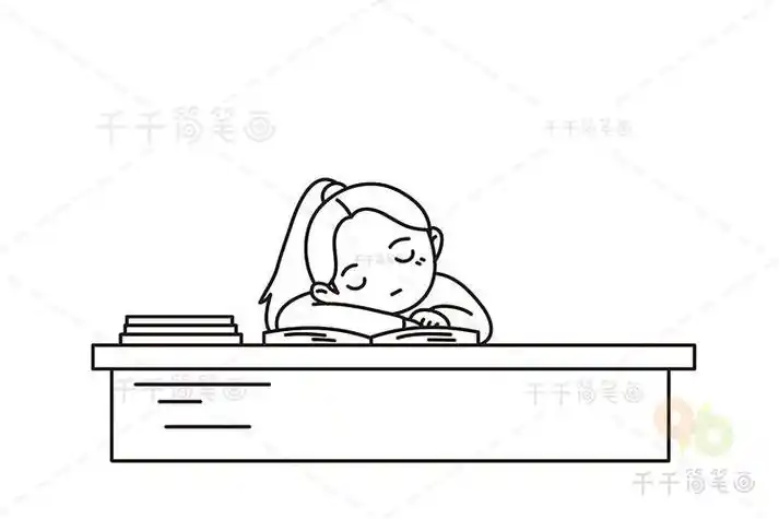 期末冲刺人物简笔画