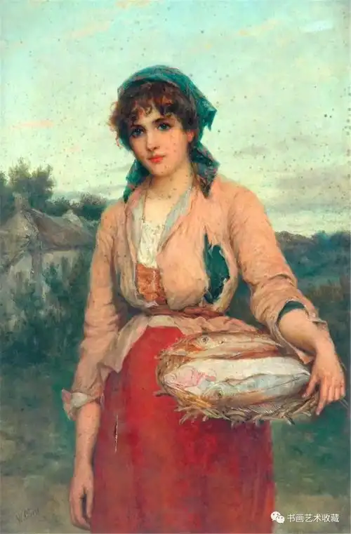 世界油画经典威廉奥利弗笔下的的美女
