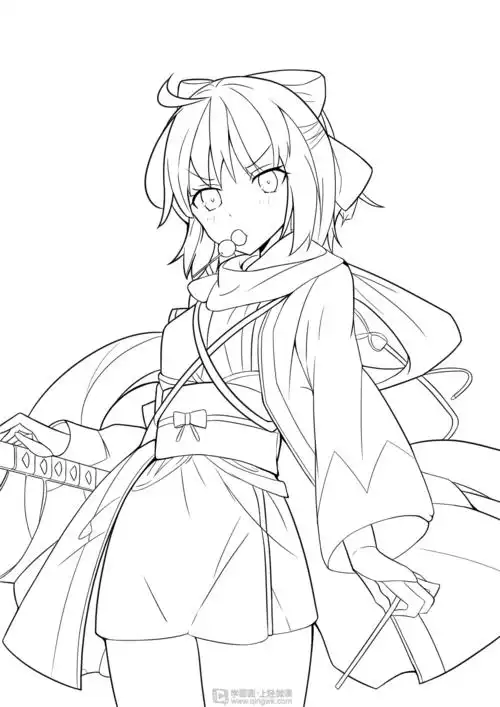 主线与辅线的练习 —人物线条的基础训练