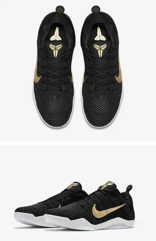 官方舰店科比11代编织篮球鞋nba 科比篮球鞋夜光战靴透气低帮男运动鞋