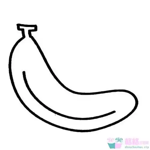 香蕉的画法简笔画 香蕉的画法简笔画图片