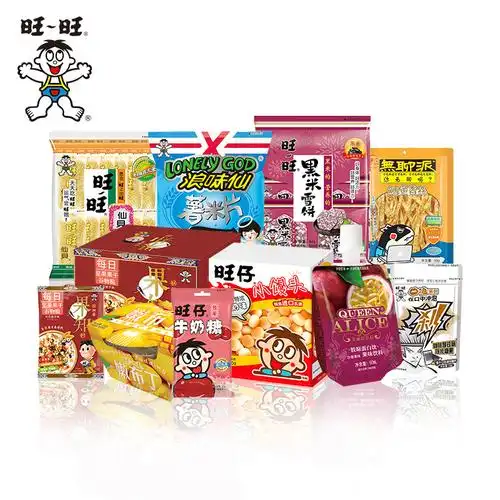 旺旺健康旺旺大礼包休闲网红夜宵零食小吃组合一整箱混合装1kg