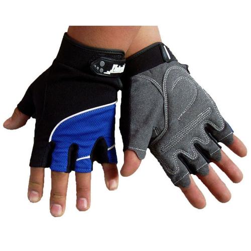 自行车春夏薄款抗滑露指专业半指户外登山抗晒骑行健身运动手套