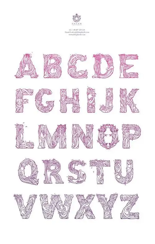 55个英文字母创意字体设计欣赏