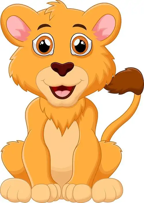 可爱的小狮子卡通图片下载