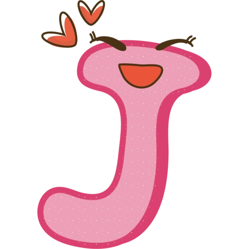 卡通可爱彩色字母j 图片