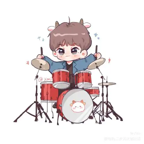 小羊要架子鼓就安排上24(13ˊ66_平涂q版cv圈cv羊仔cv羊仔绘画
