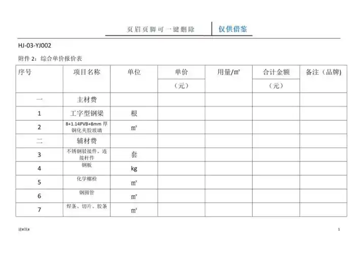 玻璃雨棚报价表工艺技巧