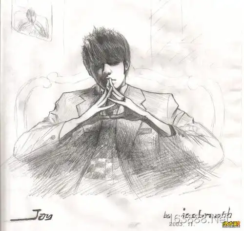 不能说的秘密里的那张jay的素描