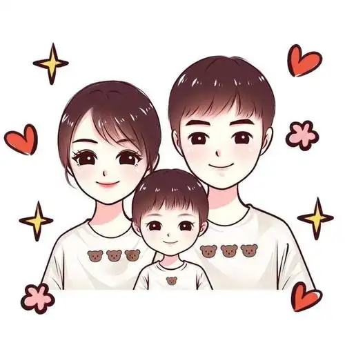一家三口图片,简单的头像,简单的幸福,你爱了吗?