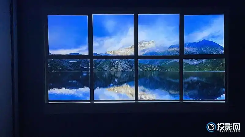 假窗户挑战:当贝投影来应战,动态屏保上线假窗户素材 - 投影网