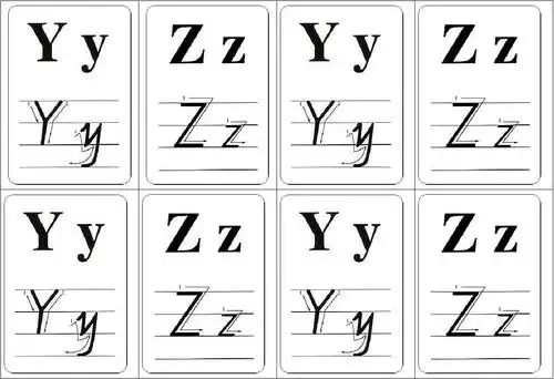 英文26个字母卡片(学生用,已排好版,可直接打印)_word文档在线阅读与