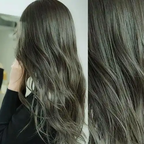 青灰色染发剂2021流行色显白泡泡泡沫植物新款自己染发膏