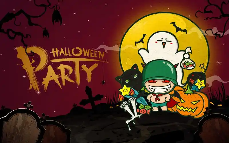 炮炮兵万圣节高清图片壁纸 万圣节,节日,高清,可爱,卡通,南瓜