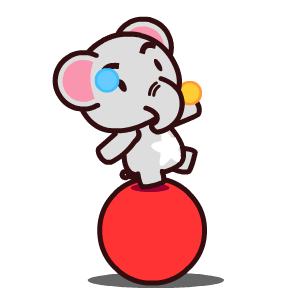 萌宠可爱大象玩球gif动图_动态图_表情包下载_soogif