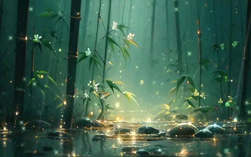 动漫风景壁纸 竹