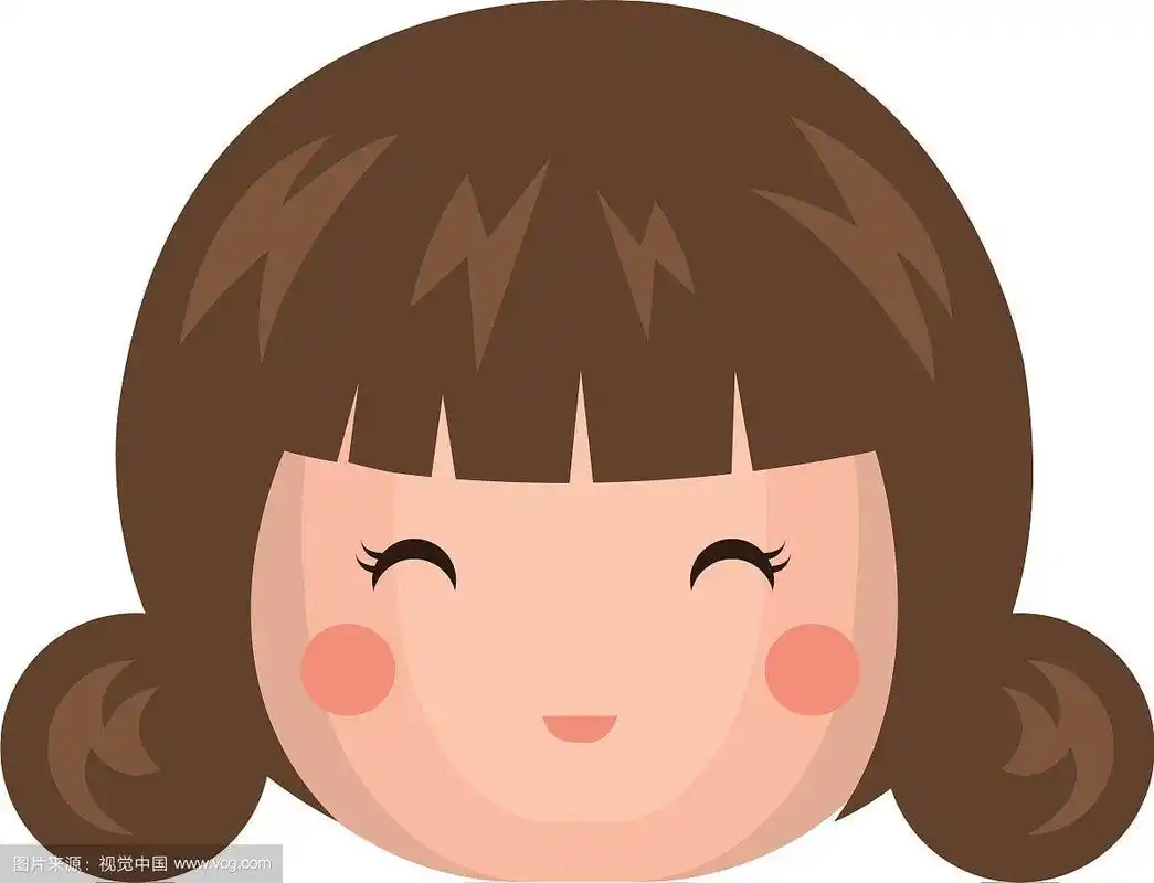 可爱的日本娃娃头