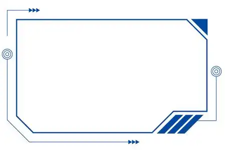 现代蓝色线条状科技边框素材