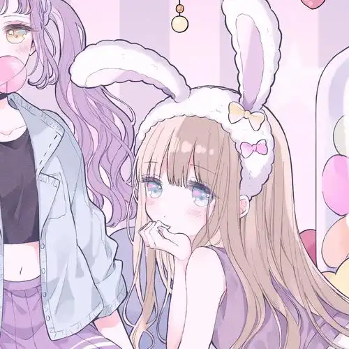 女生头像动漫头像二次元头像闺蜜头像三色堇儿/喜你道三安/二传注明