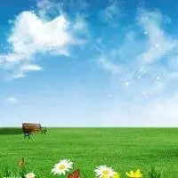 蓝天白云花草微信头像图片大全【点击鼠标右键下载】