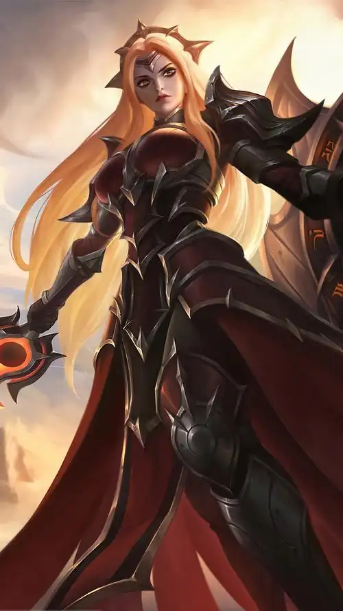 lol英雄联盟 曙光女神 蕾欧娜 leona 日蚀骑士 手机壁纸