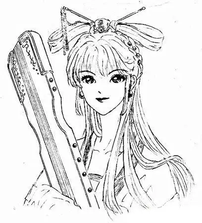 古装美女简笔画的画法图片古装美女简笔画古装美女的简单画法简单