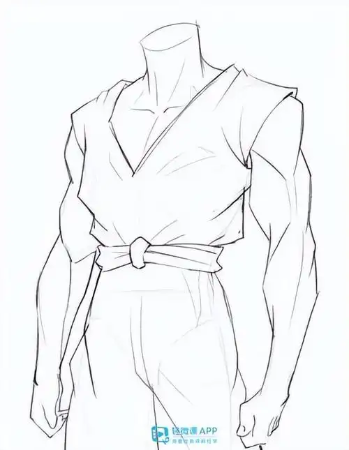 手臂肌肉可以简化成四边形,五边形,六边形,这样去画他的外轮廓.