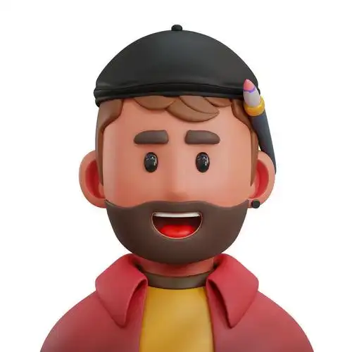 卡通人头3d模型