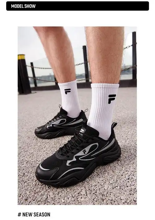 filafusion斐乐潮牌蔡徐坤同款运动鞋男鞋2022夏新款潮流海螺鞋跑步鞋