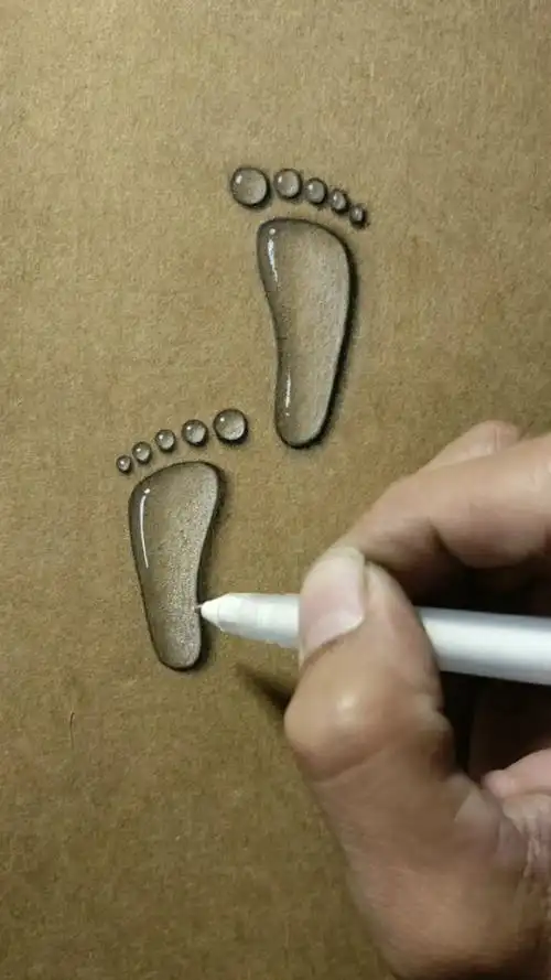 49秒教你画臭脚丫,这个简单吧!喜欢给个双击哦!